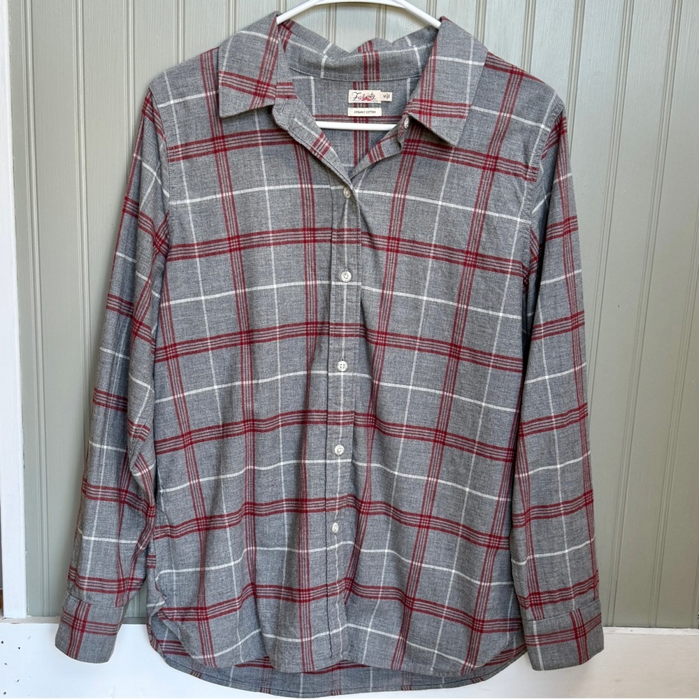 Faherty Flannel Long Sleeve Shirt - Women’s M